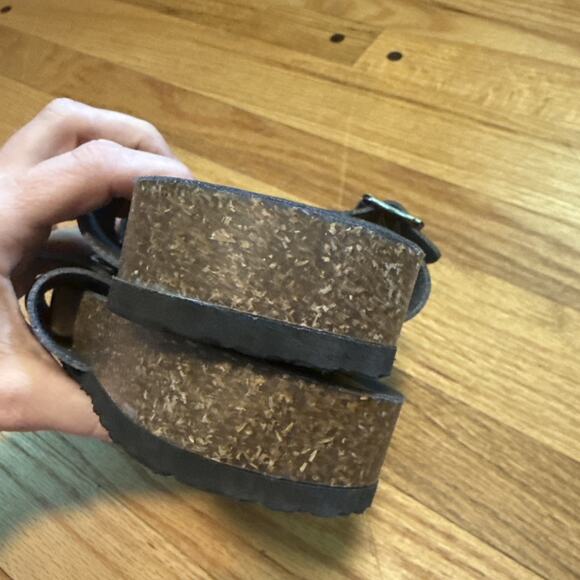 Torrid Black Slip On Adjustable Band Open Toe Slide Sandals Size 8** - Picture 9 of 12